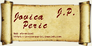 Jovica Perić vizit kartica